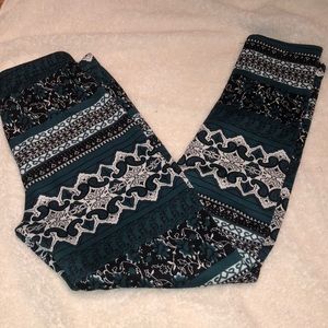 Fuzzy warm leggings for winter